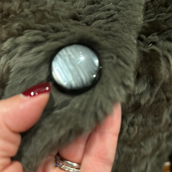 Rabbit Shearling Coat - Picture 3 of 5